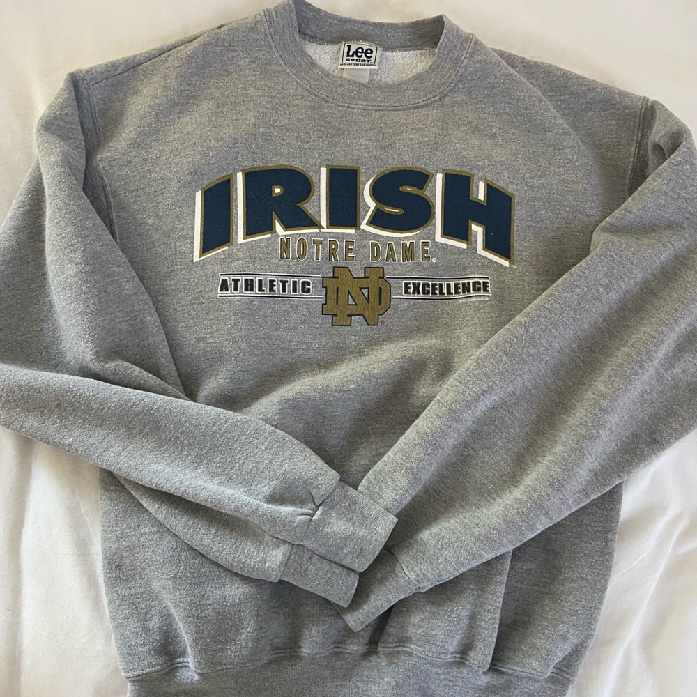 vintage noter dame football crew neck - Picture 3 of 5